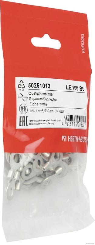 HERTH+BUSS 50251013 Quetschverbinder 0,5 - 1 mm², Ø 5,3 mm, DIN 46234