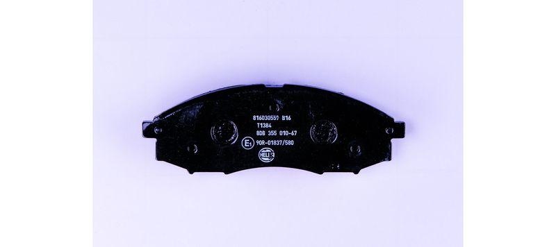 HELLA 8DB 355 010-671 Bremsbelagsatz, Scheibenbremsbelag f&uuml;r NISSAN
