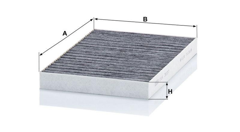 MANN-FILTER CUK 3037 Innenraumluftfilter f&uuml;r VW