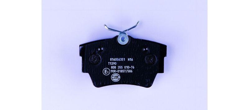 HELLA 8DB 355 010-761 Bremsbelagsatz, Scheibenbremsbelag f&uuml;r OPEL/RENAULT/NISSAN