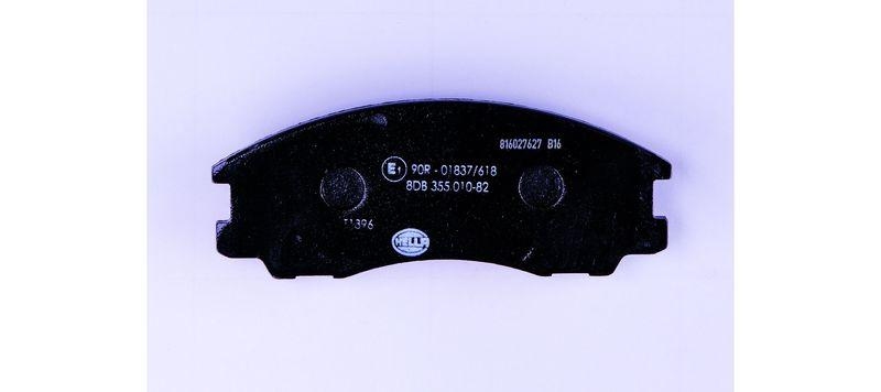 HELLA 8DB 355 010-821 Bremsbelagsatz, Scheibenbremsbelag f&uuml;r HYUNDAI TERRACAN (HP)