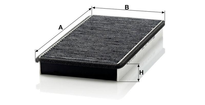 MANN-FILTER CUK 3360 Innenraumluftfilter f&uuml;r Porsche