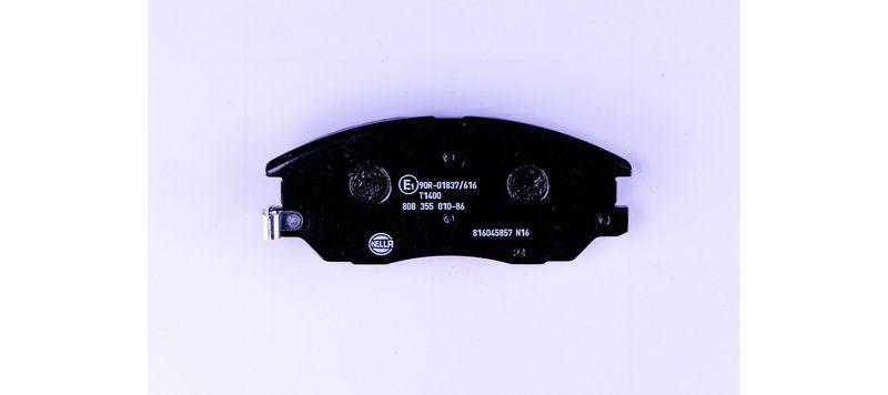 HELLA 8DB 355 010-861 Bremsbelagsatz, Scheibenbremsbelag f&uuml;r HYUNDAI/KIA/SSANGYONG