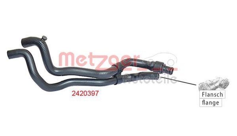 METZGER 2420397 K&uuml;hlerschlauch f&uuml;r RENAULT
