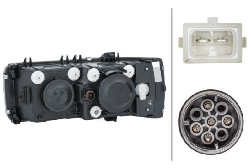 HELLA 1EJ 247 046-041 Heckscheinwerfer rechts Halogen DAF