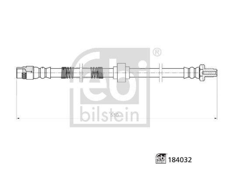 FEBI BILSTEIN 184032 Bremsschlauch f&uuml;r Renault