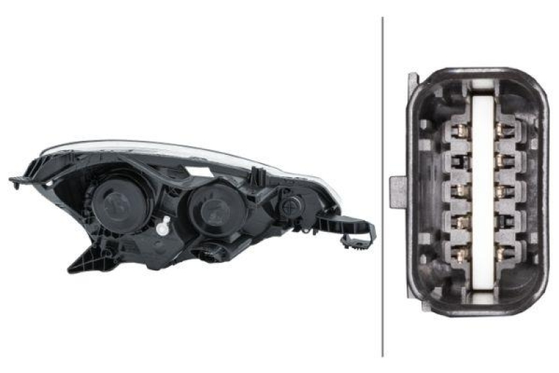 HELLA 1EJ 354 674-051 Heckscheinwerfer links Halogen CITROEN