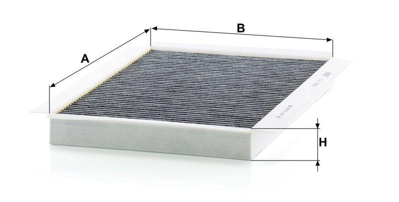 MANN-FILTER CUK 3569 Innenraumluftfilter f&uuml;r Mercedes-Benz