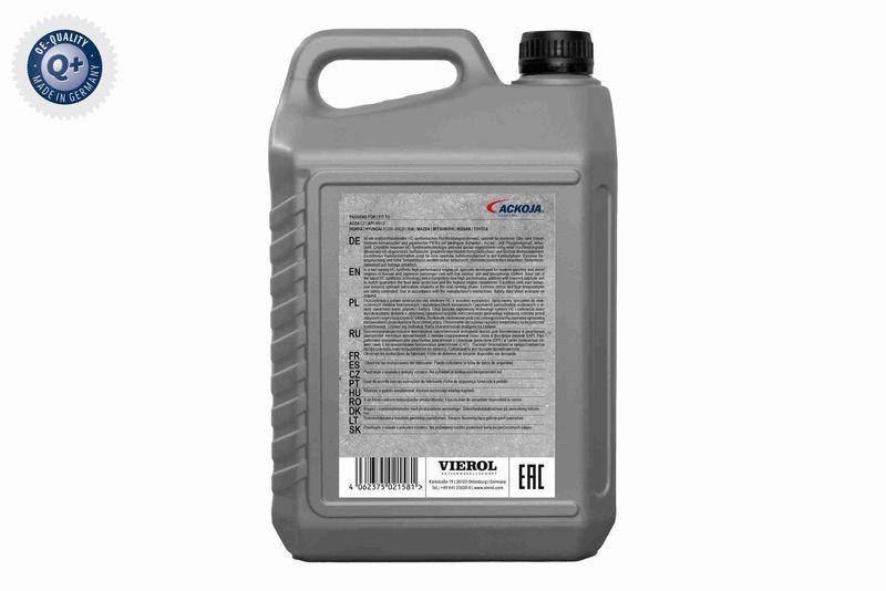 ACKOJA A60-1001 Motoröl Sae 5W-30 Longlife La 5 L