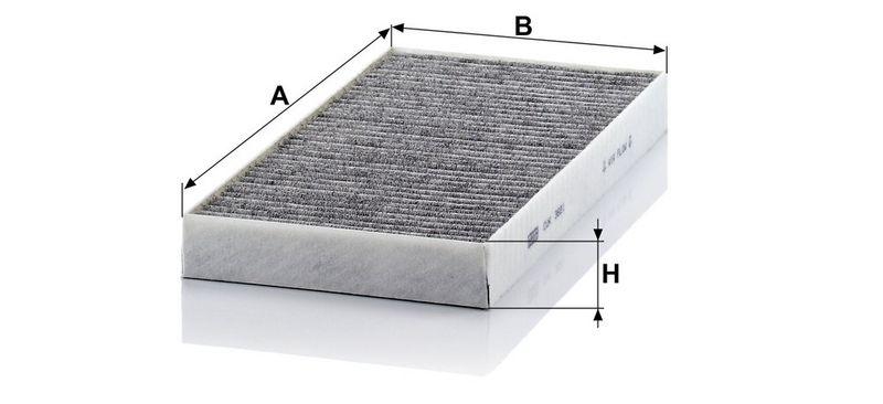 MANN-FILTER CUK 3621 Innenraumluftfilter f&uuml;r Mercedes-Benz