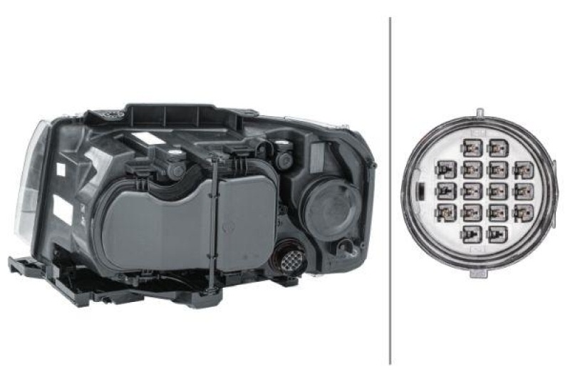HELLA 1EJ 354 813-041 Heckscheinwerfer rechts Hybrid LandRo