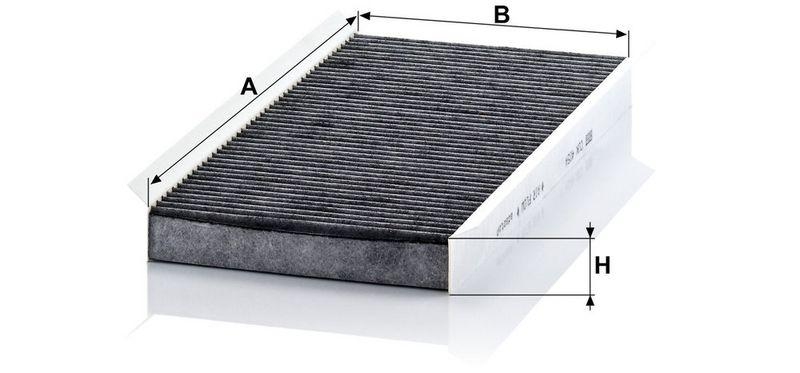 MANN-FILTER CUK 4054 Innenraumluftfilter f&uuml;r Mercedes-Benz