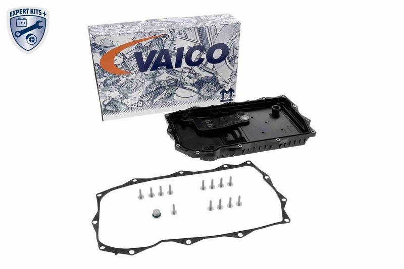 VAICO V48-0479 Ölwanne, Automatikgetriebe 8-Gang (8P70H, Hybrid) mit Filter, Dicht für LAND ROVER