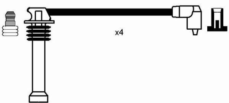 NGK 8542 Z&uuml;ndleitungssatz RC-FD808 |Z&uuml;ndkabel