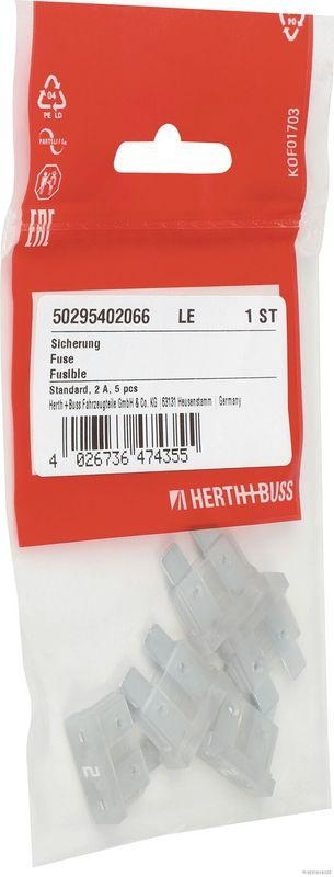 HERTH+BUSS 50295402066 Sicherung Standard, 2 A, 5 pcs