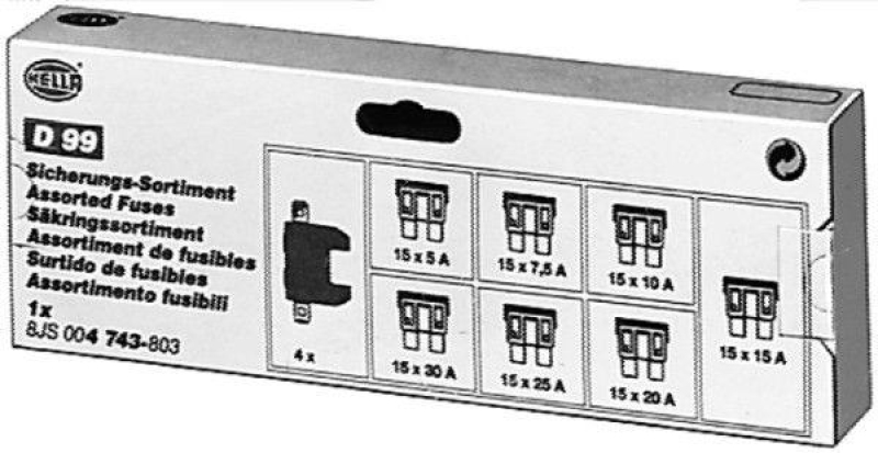 HELLA 8JS 004 743-803 Sicherungssatz D 99