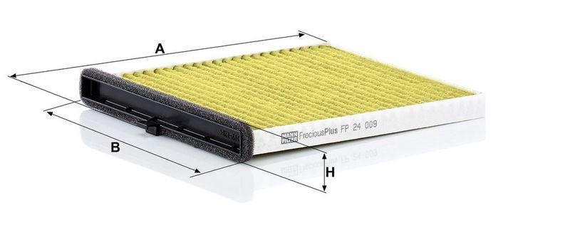 MANN-FILTER FP 24 009 Innenraumluftfilter f&uuml;r Mazda