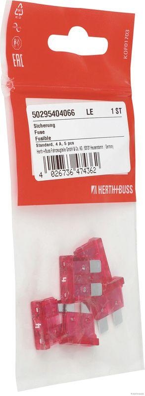 HERTH+BUSS 50295404066 Sicherung Standard, 4 A, 5 pcs