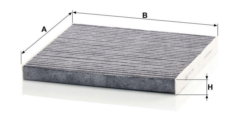 MANN-FILTER CUK 2544 Innenraumluftfilter f&uuml;r Fiat Gruppe