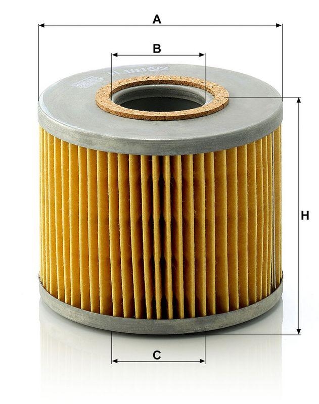 MANN-FILTER H 1018/2 n &Ouml;lfilter f&uuml;r Rover