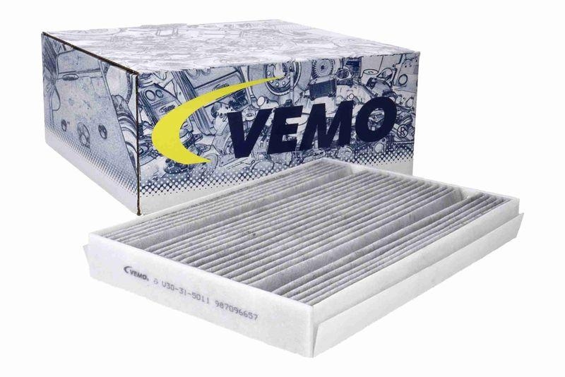 VEMO V30-31-5011 Filter, Innenraumluft 300x205x35,5 mm, Aktivkohlefilter für MERCEDES-BENZ