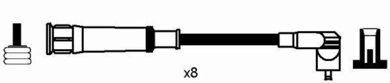 NGK 8620 Z&uuml;ndleitungssatz RC-AR908 |Z&uuml;ndkabel