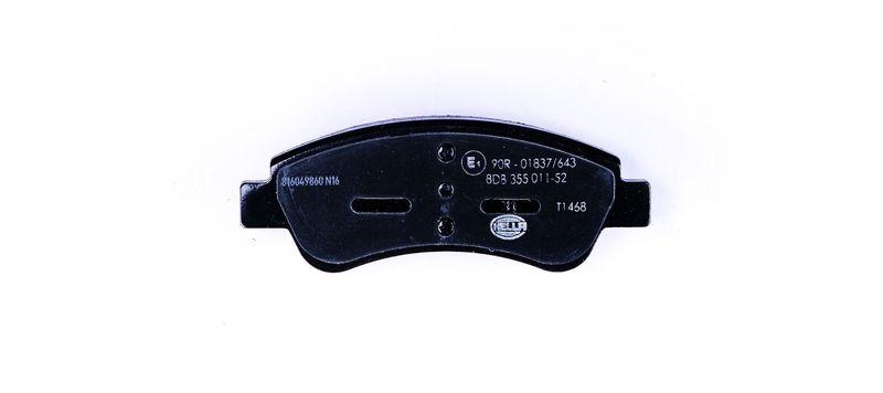 HELLA 8DB 355 011-521 Bremsbelagsatz, Scheibenbremsbelag f&uuml;r P.S.A