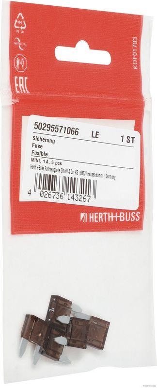 HERTH+BUSS 50295571066 Sicherung MINI, 1 A, 5 pcs