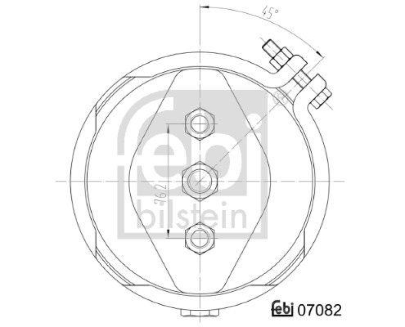 FEBI BILSTEIN 07082 Membranzylinder mit Anbaumaterialuniversell verwendbar