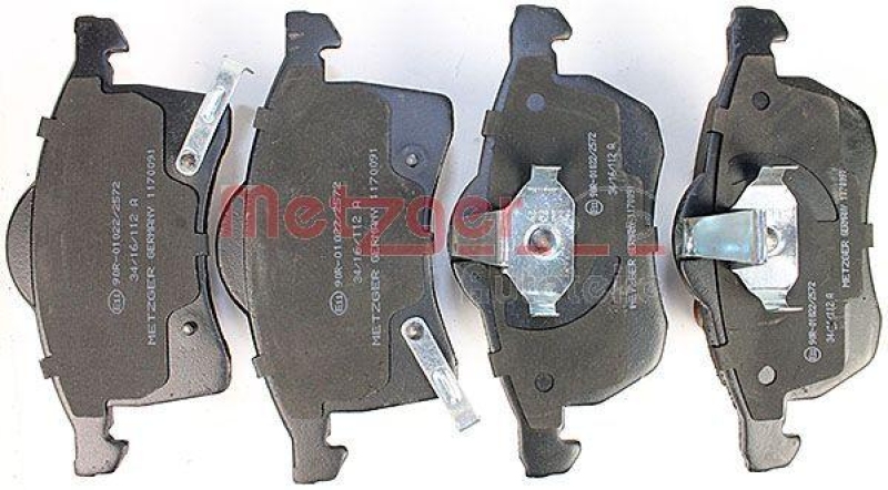 METZGER 1170091 Bremsbelagsatz, Scheibenbremse WVA 23 057