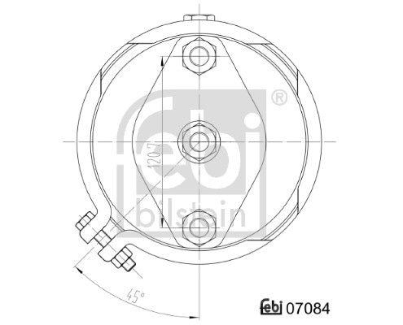 FEBI BILSTEIN 07084 Membranzylinder mit Anbaumaterialuniversell verwendbar