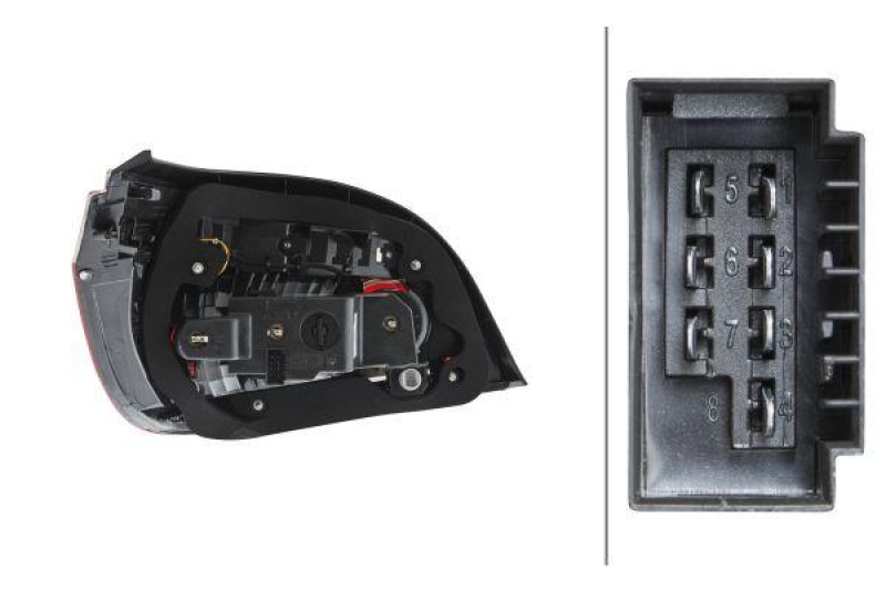 HELLA 2VP 009 425-121 Heckleuchte rechts Hybrid BMW