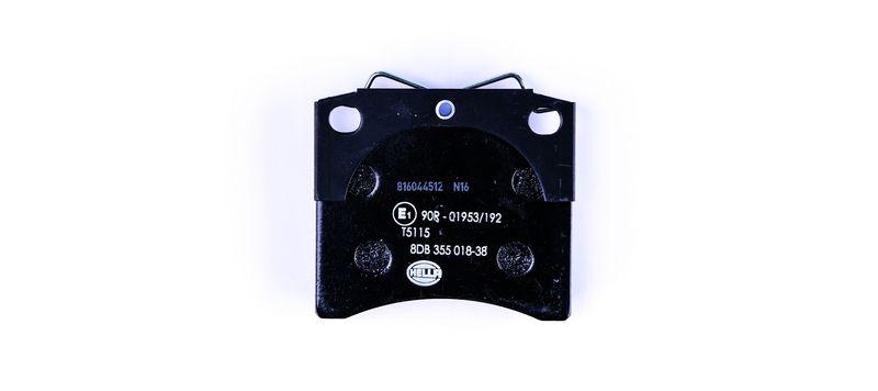 HELLA 8DB 355 018-381 Bremsbelagsatz, Scheibenbremsbelag f&uuml;r VW