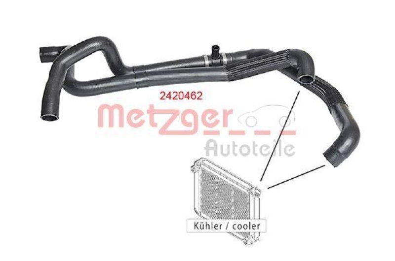 METZGER 2420462 K&uuml;hlerschlauch f&uuml;r VW