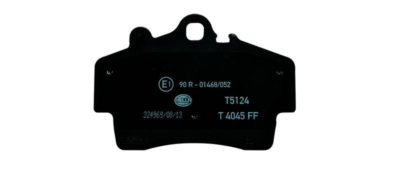 HELLA 8DB 355 018-471 Bremsbelagsatz, Scheibenbremsbelag f&uuml;r PORSCHE