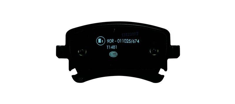 HELLA 8DB 355 011-641 Bremsbelagsatz, Scheibenbremsbelag f&uuml;r VW PHAETON (3D)