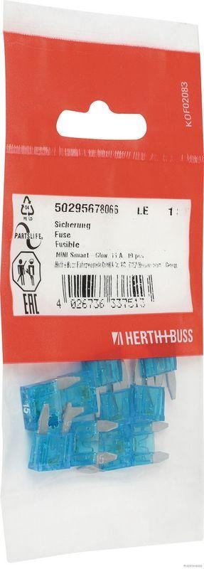 HERTH+BUSS 50295678066 Sicherung MINI Smart-Glow, 15 A, 10 pcs