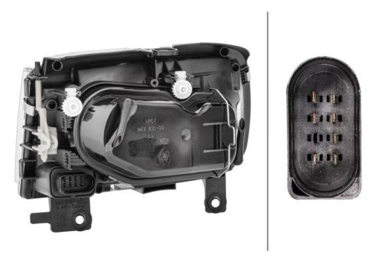 HELLA 1DF 963 709-051 Heckscheinwerfer links Halogen VW