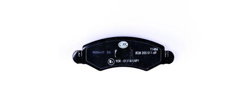 HELLA 8DB 355 011-691 Bremsbelagsatz, Scheibenbremsbelag f&uuml;r OPEL/SUZUKI/SUBARU
