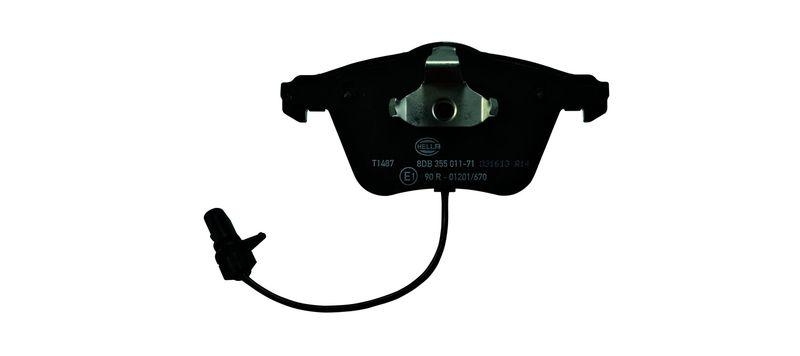 HELLA 8DB 355 011-711 Bremsbelagsatz, Scheibenbremsbelag f&uuml;r AUDI
