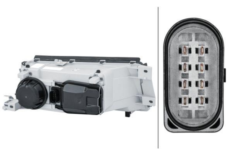 HELLA 1EL 010 202-011 Heckscheinwerfer links Halogen SKODA