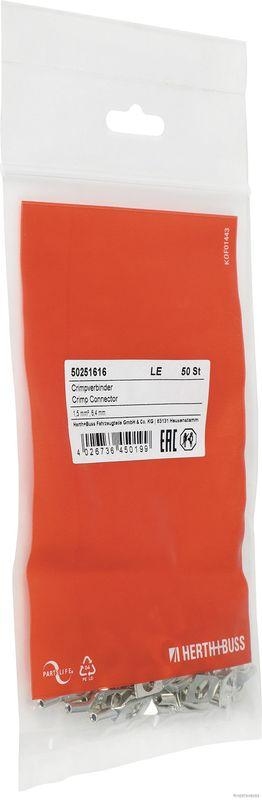 HERTH+BUSS 50251616 Quetschverbinder 1,5 mm², Ø 6,4 mm