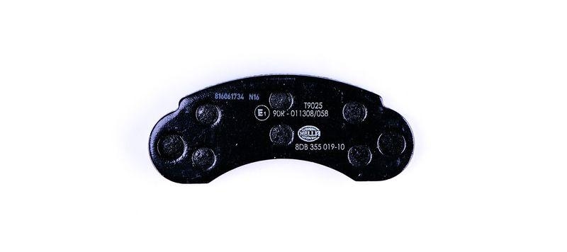 HELLA 8DB 355 019-101 Bremsbelagsatz, Scheibenbremsbelag f&uuml;r MB