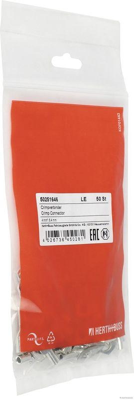 HERTH+BUSS 50251646 Quetschverbinder 4 mm², Ø 6,4 mm