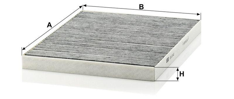 MANN-FILTER CUK 3142 Innenraumluftfilter f&uuml;r Chrysler
