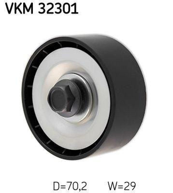 SKF VKM 32301 Umlenk-/F&uuml;hrungsrolle Keilrippenriemen