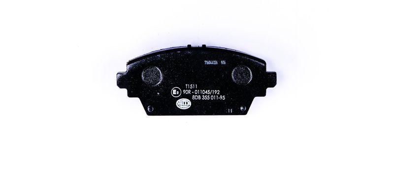 HELLA 8DB 355 011-951 Bremsbelagsatz, Scheibenbremsbelag f&uuml;r NISSAN