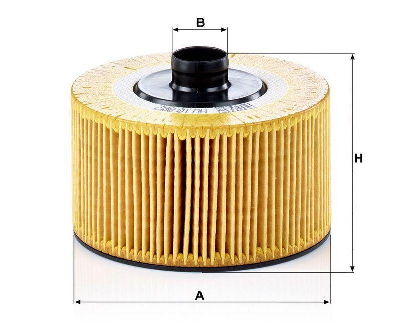 MANN-FILTER HU 10 002 z &Ouml;lfilter f&uuml;r Renault