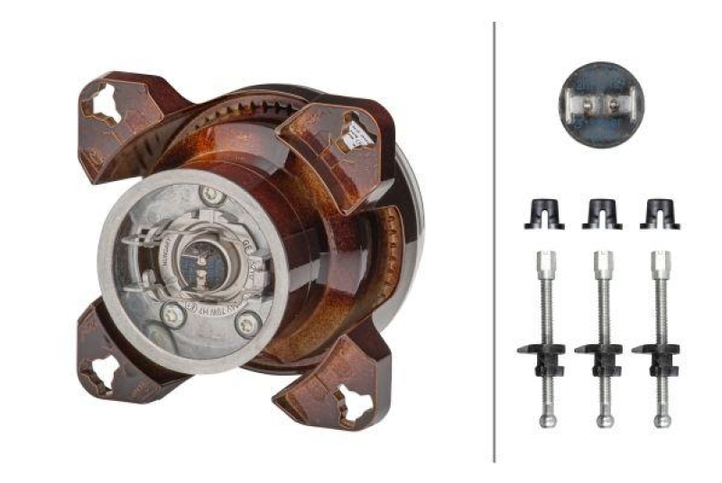 HELLA 1K0 008 191-047 Einsatz-Frontscheinwerfer Halogen
