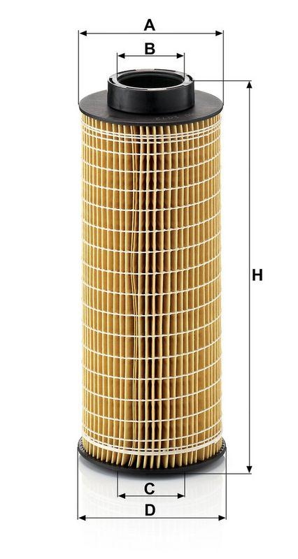 MANN-FILTER HU 1072 x &Ouml;lfilter f&uuml;r Scania
